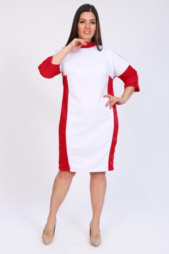 Платье 52235 (Красно-белый) - Ивтекс-Плюс