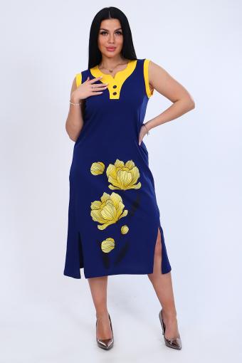 Платье 71063 (Синий) - Ивтекс-Плюс