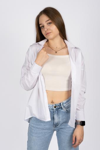 Джемпер (рубашка) женский 6359 (Белый) - Ивтекс-Плюс