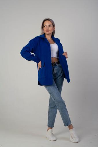 Пальто-рубашка 100009 (Синий) - Ивтекс-Плюс