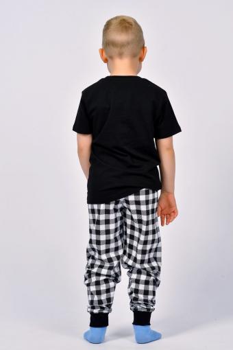 Пижама для мальчика 92210 (Черный/черная клетка) (Фото 2)