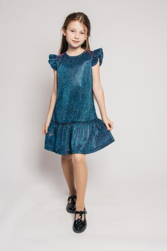Платье для девочки 81220 (Морская волна) - Ивтекс-Плюс