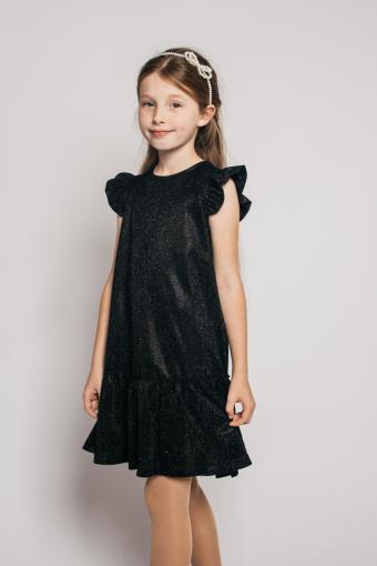 Платье для девочки 81220 (Черный) - Ивтекс-Плюс