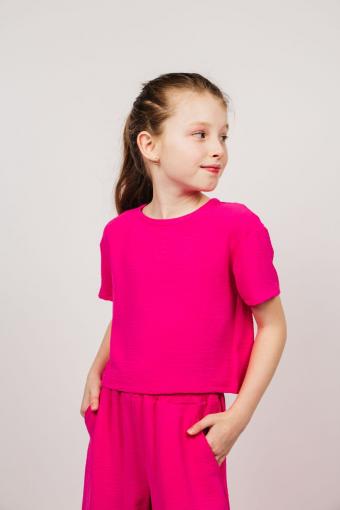Блузка для девочки 05113 (Фуксия) - Ивтекс-Плюс