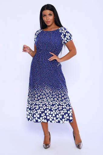 Платье 71003 (Синий) - Ивтекс-Плюс