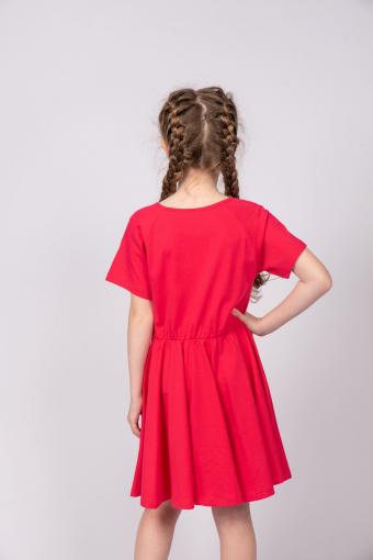 Платье для девочки 81228 (Малиновый) (Фото 2)