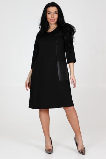 Женское платье 31808 (Черный) - Ивтекс-Плюс