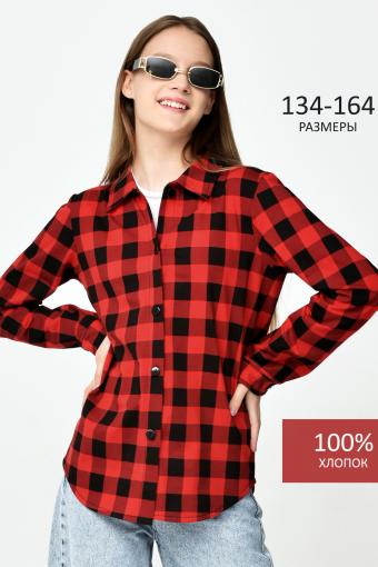 Рубашка м22085 (Красный) - Ивтекс-Плюс
