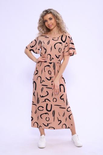 Платье 13195 (Пудрово-розовый) - Ивтекс-Плюс