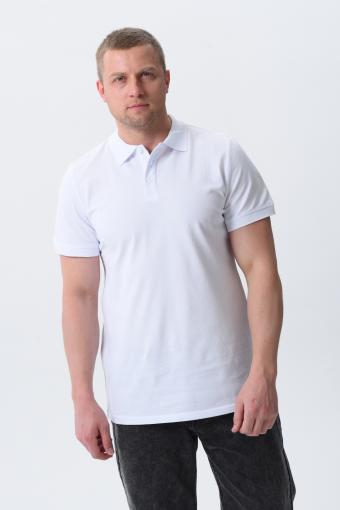 14401 футболка поло мужская (Белый) - Ивтекс-Плюс