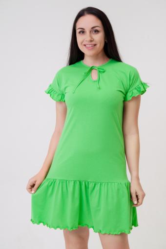 Платье женское из кулирки Чейси 2 светло-зелёный - Ивтекс-Плюс