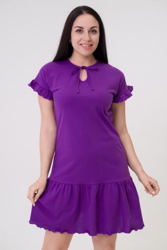 Платье женское из кулирки Чейси 2 фиолетовый - Ивтекс-Плюс