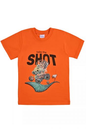 футболка детская с принтом 7443 (Оранжевый) - Ивтекс-Плюс