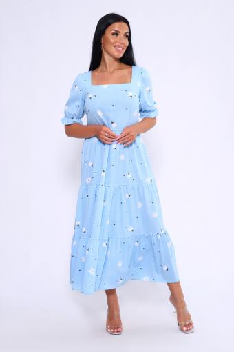 Платье 71123 (Голубой) - Ивтекс-Плюс