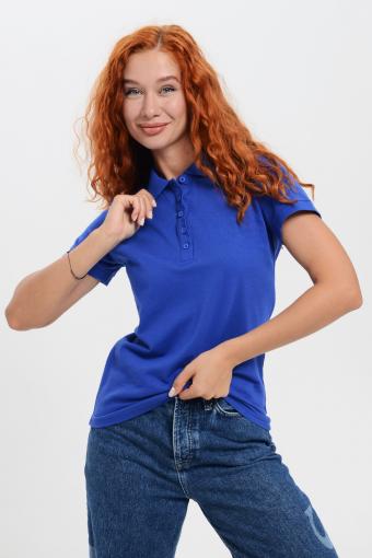 14402 футболка поло женская (Индиго) - Ивтекс-Плюс