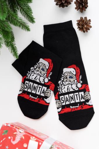 Носки мужские Санта комплект 1 пара (Черный) - Ивтекс-Плюс