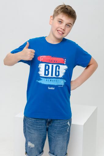 футболка детская с принтом 7446 (Индиго) - Ивтекс-Плюс
