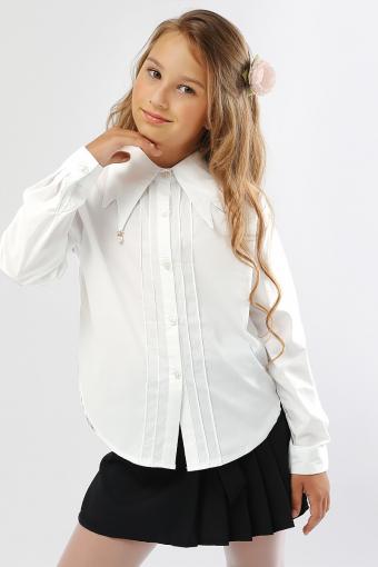 Блузка для девочки с жемчугом SP2731 (Белый) - Ивтекс-Плюс