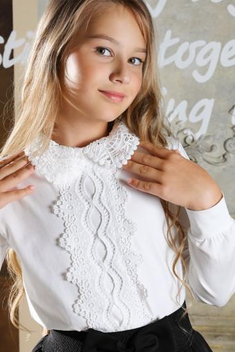 Блузка для девочки трикотажная SP6547-1 (Кремовый) - Ивтекс-Плюс