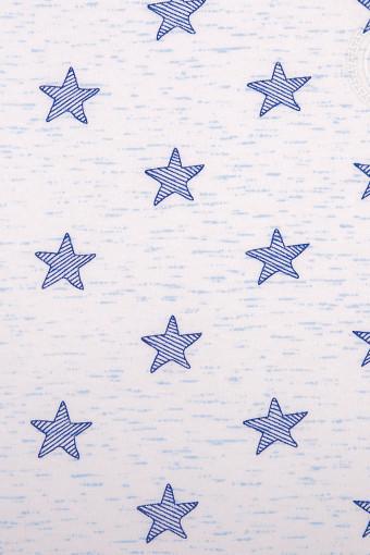 Трикотажная наволочка на молнии Звезды (голубой) (Фото 2)