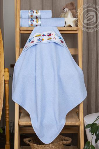 Уголок и полотенце "Мойдодыр" (голубой) (Фото 2)
