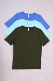 Набор мужских футболок "Материк" (голубой, ментол, хаки) (Фото 1)