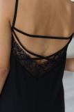 Ночная сорочка из вискозы с кружевом Жаклин черный (Фото 3)