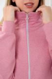 Кофта женская из футера 2-х нитка Скарлет розовый меланж (Фото 4)
