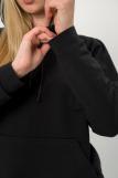 Костюм женский из худи и брюк из футера Кроссфит-2 чёрный (Фото 9)