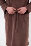 Халат мужской из махры Ренат темно-коричневый (Фото 5)