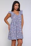Платье 87505 (Серо-голубой) (Фото 1)