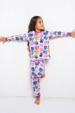 Лапуля - детская пижама теплая (Лиловый) (Фото 1)
