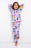 Лапуля - детская пижама теплая (Лиловый) (Фото 2)
