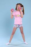 Пижама для девочки Единороги арт.ПД-009-043 (Св.розовый/голубой) (Фото 2)
