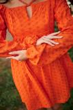 Платье 7337 (Оранжевый) (Фото 2)