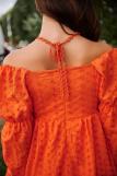 Платье 7337 (Оранжевый) (Фото 3)