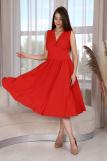 Платье П219 (Красный,белый) (Фото 2)
