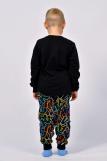 Пижама для мальчика 92209 (Черный/цветные буквы) (Фото 3)