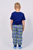 Пижама для мальчика 92210 (Темно-синий/синяя клетка) (Фото 3)