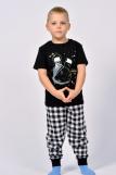 Пижама для мальчика 92210 (Черный/черная клетка) (Фото 1)