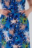 Платье женское из кулирки Лана салют синий макси (Фото 4)