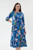 Платье женское из кулирки Софи синий салют (Фото 3)