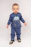 Комплект для мальчика (джемпер_брюки) 0461 (Синий) (Фото 1)