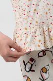 Пижама Пёсик детская короткий рукав с бриджами (Бежевый) (Фото 3)