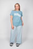 Пижама женская футболка_брюки 0933 (Голубая полоска) (Фото 1)