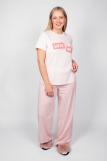 Пижама женская футболка_брюки 0933 (Розовая полоска) (Фото 1)