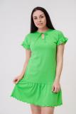 Платье женское из кулирки Чейси 2 светло-зелёный (Фото 3)