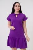 Платье женское из кулирки Чейси 2 фиолетовый (Фото 2)