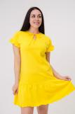 Платье женское из кулирки Чейси 2 желтый (Фото 2)