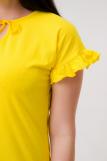 Платье женское из кулирки Чейси 2 желтый (Фото 5)